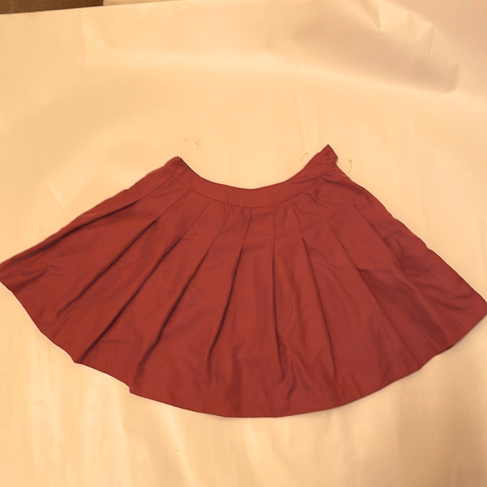 Red skater skirt